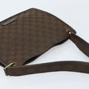 GUCCI GG Canvas Shoulder Bag Gold Brown 91762 Auth am10977-6