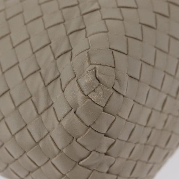 BOTTEGA VENETA INTRECCIATO Tote Bag Leather Beige Auth am10978V