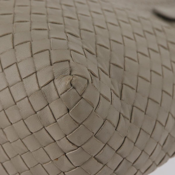BOTTEGA VENETA INTRECCIATO Tote Bag Leather Beige Auth am10978V