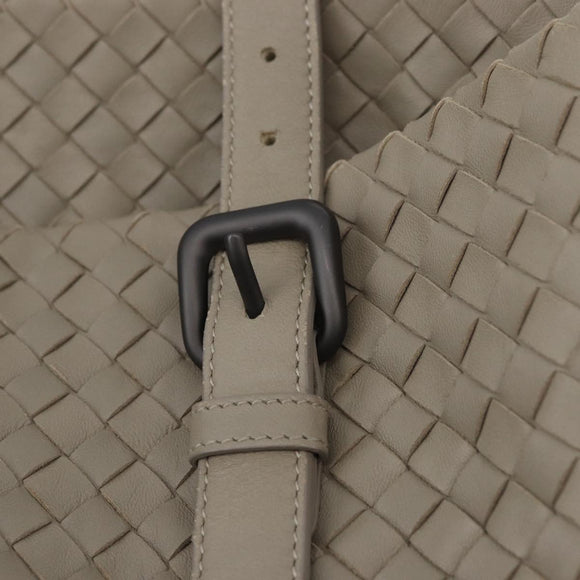 BOTTEGA VENETA INTRECCIATO Tote Bag Leather Beige Auth am10978V