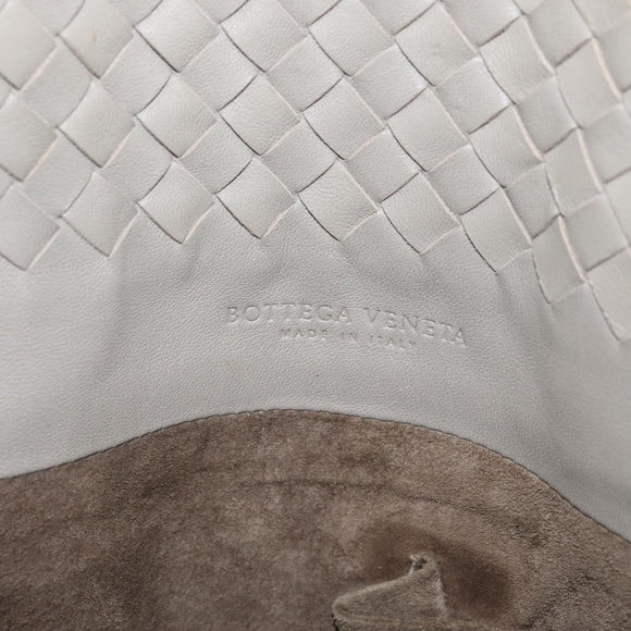 BOTTEGA VENETA INTRECCIATO Tote Bag Leather Beige Auth am10978V