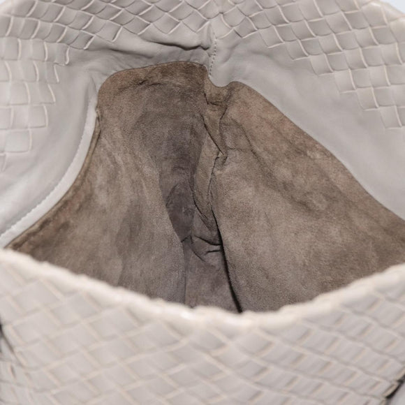 BOTTEGA VENETA INTRECCIATO Tote Bag Leather Beige Auth am10978V