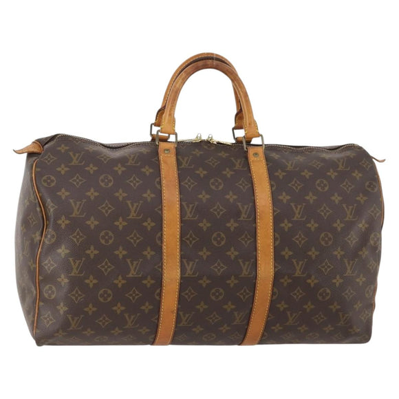 LOUIS VUITTON Monogram Keepall 50 Boston Bag M41426 LV Auth am10983
