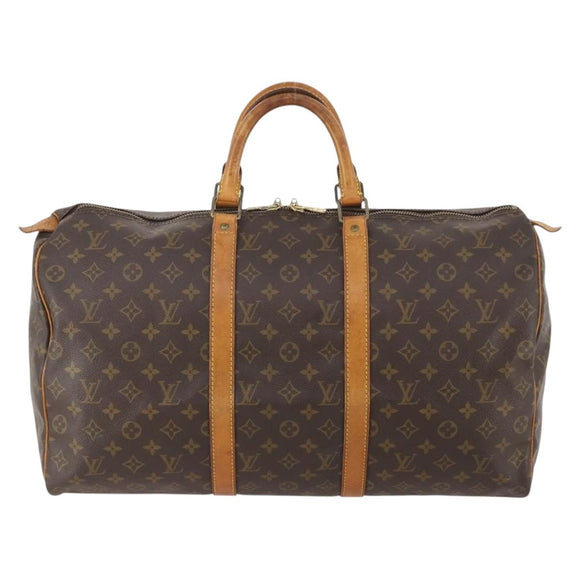 LOUIS VUITTON Monogram Keepall 50 Boston Bag M41426 LV Auth am10983