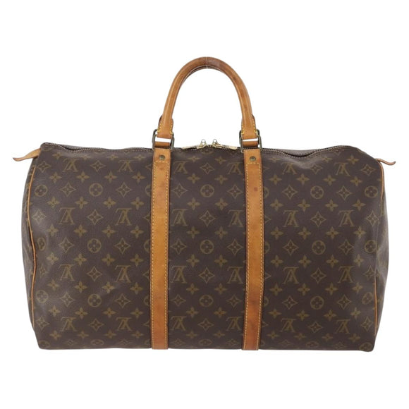 LOUIS VUITTON Monogram Keepall 50 Boston Bag M41426 LV Auth am10983