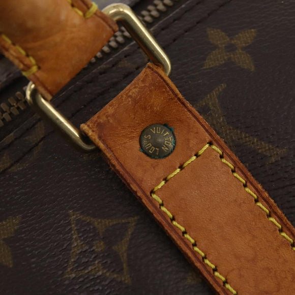 LOUIS VUITTON Monogram Keepall 55 Boston Bag M41424 LV Auth am10986