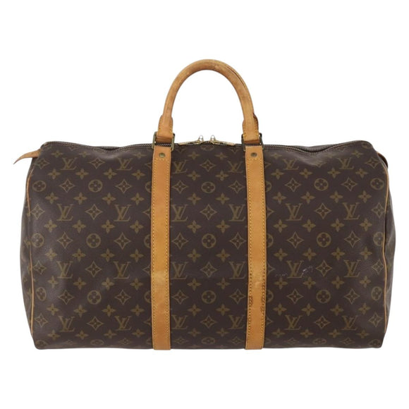 LOUIS VUITTON Monogram Keepall 50 Boston Bag M41426 LV Auth am10987