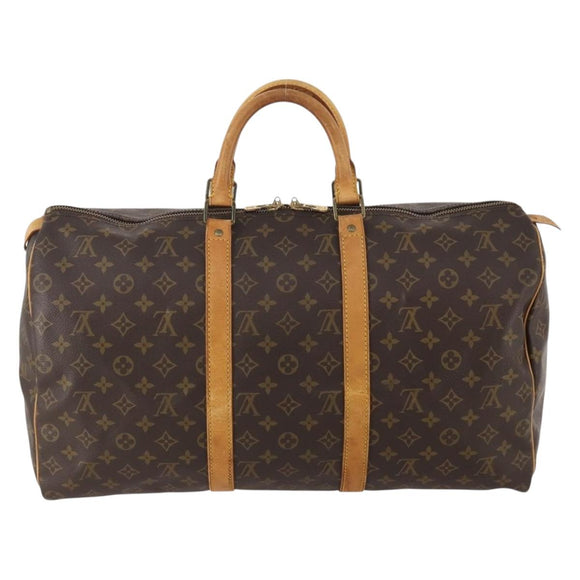 LOUIS VUITTON Monogram Keepall 50 Boston Bag M41426 LV Auth am10987