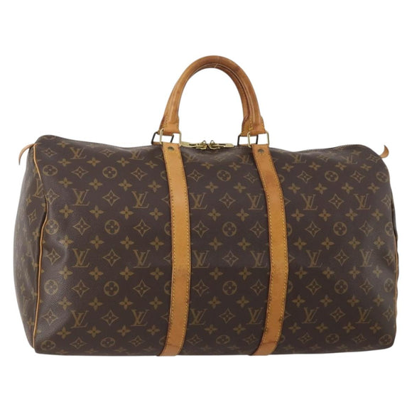 LOUIS VUITTON Monogram Keepall 50 Boston Bag M41426 LV Auth am10988