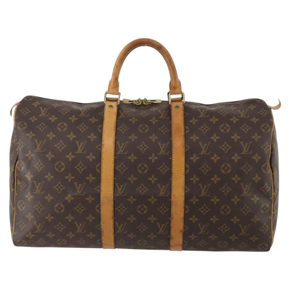 LOUIS VUITTON Monogram Keepall 50 Boston Bag M41426 LV Auth am10988