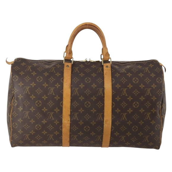 LOUIS VUITTON Monogram Keepall 50 Boston Bag M41426 LV Auth am10988