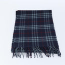 Burberry Nova Check Sjaal Wol Marineblauw Authentiek am10994-6
