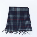 Burberry Nova Check Sjaal Wol Marineblauw Authentiek am10994-7
