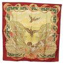 Salvatore Ferragamo Scarf Silk Bordeaux Auth am10996A-1