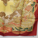 Salvatore Ferragamo Scarf Silk Bordeaux Auth am10996A-10