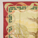Salvatore Ferragamo Scarf Silk Bordeaux Auth am10996A-12