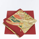 Salvatore Ferragamo Scarf Silk Bordeaux Auth am10996A-23