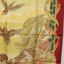 Salvatore Ferragamo Scarf Silk Bordeaux Auth am10996A-7