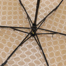 CELINE Macadam Canvas Folding Umbrella Nylon Beige Auth am10997A-10