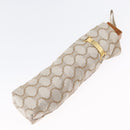 CELINE Macadam Canvas Folding Umbrella Nylon Beige Auth am10997A-14