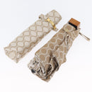 CELINE Macadam Canvas Folding Umbrella Nylon Beige Auth am10997A-15