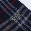 Burberrys Nova Check Scarf Wool Navy Auth am10998-3