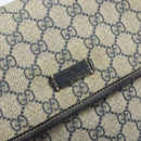 GUCCI GG Supreme Shoulder Bag PVC Leather Navy 223666 Auth am10999-17