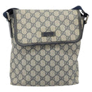 GUCCI GG Supreme Shoulder Bag PVC Leather Navy 223666 Auth am10999-13