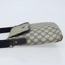 GUCCI GG Supreme Shoulder Bag PVC Leather Navy 223666 Auth am10999-4