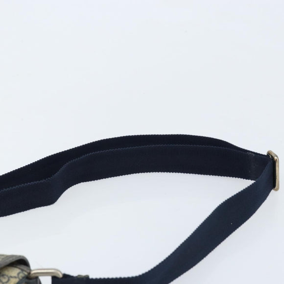 GUCCI GG Supreme Shoulder Bag PVC Leather Navy 223666 Auth am10999