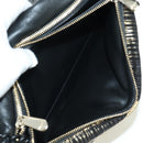 Salvatore Ferragamo Vala Chain Shoulder Bag Leather Black Gold Auth am11001V-17