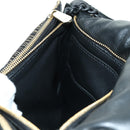 Salvatore Ferragamo Vala Chain Shoulder Bag Leather Black Gold Auth am11001V-20