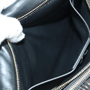 Salvatore Ferragamo Vala Chain Shoulder Bag Leather Black Gold Auth am11001V-22
