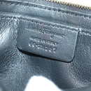 Salvatore Ferragamo Vala Chain Shoulder Bag Leather Black Gold Auth am11001V-23