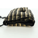 Salvatore Ferragamo Vala Chain Shoulder Bag Leather Black Gold Auth am11001V-4