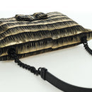 Salvatore Ferragamo Vala Chain Shoulder Bag Leather Black Gold Auth am11001V-6