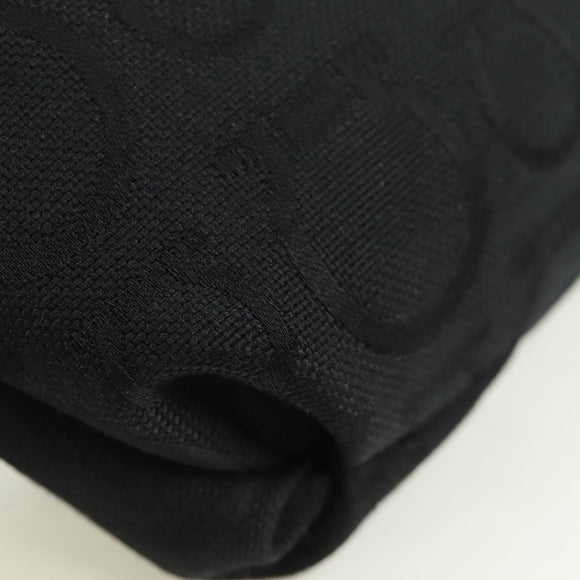 Salvatore Ferragamo Gancini Pouch Canvas Black Auth am11004A