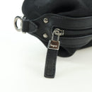 Salvatore Ferragamo Gancini Pouch Canvas Black Auth am11004A-13