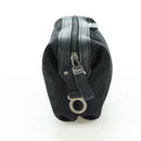 Salvatore Ferragamo Gancini Pouch Canvas Black Auth am11004A-5