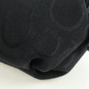 Salvatore Ferragamo Gancini Pouch Canvas Black Auth am11004A-9