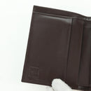 FENDI Zucca Canvas Trifold Wallet Black Brown Auth am11005V-14