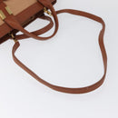 Chloe Little Alice Hand Bag Leather 2way Brown Gold Auth am11007-8