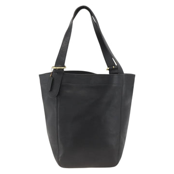 Coach Old Tote Bag Leather Black Gold Auth am11015 - 0