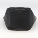 Coach Old Tote Bag Leather Black Gold Auth am11015-9