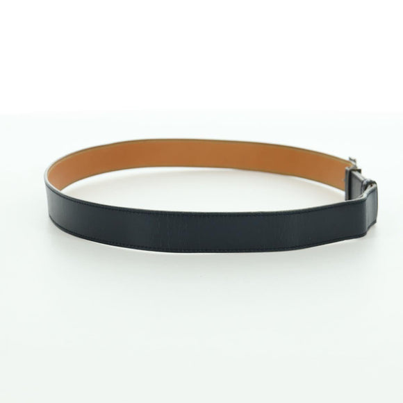 HERMES Constance Riem Leer Vintage 75 cm Marineblauw Auth am11019A