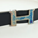 HERMES Constance Riem Leer Vintage 75 cm Marineblauw Auth am11019A-5