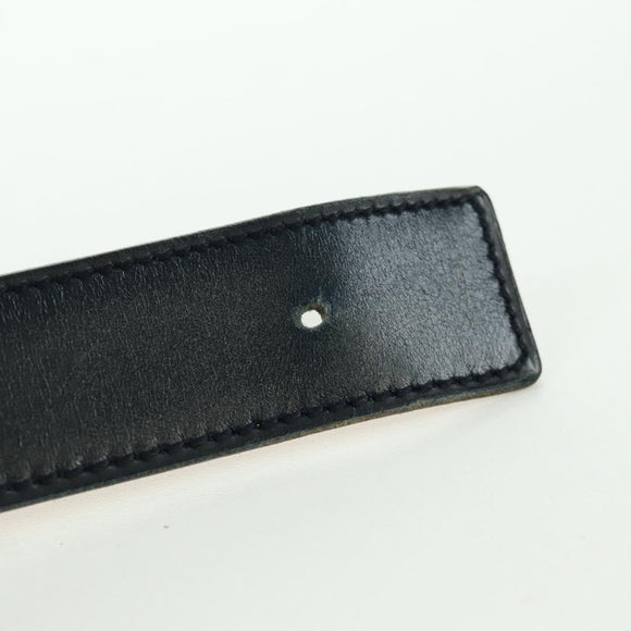 HERMES Constance Riem Leer Vintage 75 cm Marineblauw Auth am11019A