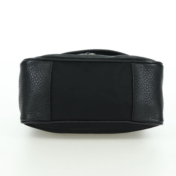 PRADA Hand Bag Nylon Black Silver BR2120 Auth am11021V