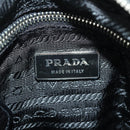 PRADA Hand Bag Nylon Black Silver BR2120 Auth am11021V-21