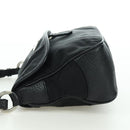PRADA Hand Bag Nylon Black Silver BR2120 Auth am11021V-3